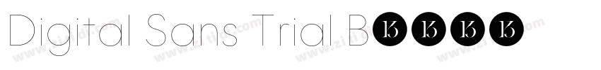 Digital Sans Trial B字体转换
